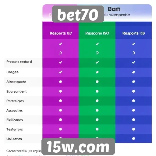 Comparativo entre bet70 e seus concorrentes no mercado